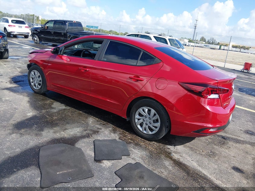 2020 Hyundai Elantra VIN KMHD74LFXLU901292 IAAI salvage auction — RIGHT FRONT, Certificate Of Destruction (Florida), sold $1,950 on 2026-07-30 (photo 3)