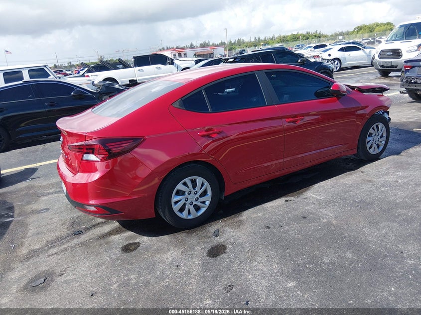 2020 Hyundai Elantra VIN KMHD74LFXLU901292 IAAI salvage auction — RIGHT FRONT, Certificate Of Destruction (Florida), sold $1,950 on 2026-07-30 (photo 4)