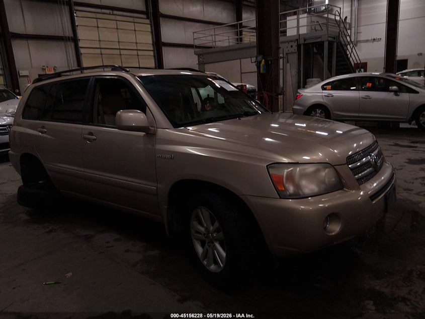 2006 Toyota Highlander VIN JTEEW21A360032226 IAAI salvage auction — SIDE, Salvage (Idaho), sold $500 on 2026-07-17 (photo 1)
