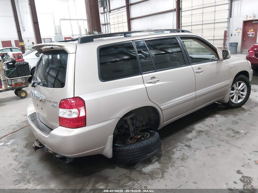 2006 Toyota Highlander VIN JTEEW21A360032226 IAAI salvage auction — SIDE, Salvage (Idaho), sold $500 on 2026-07-17 (photo 4)