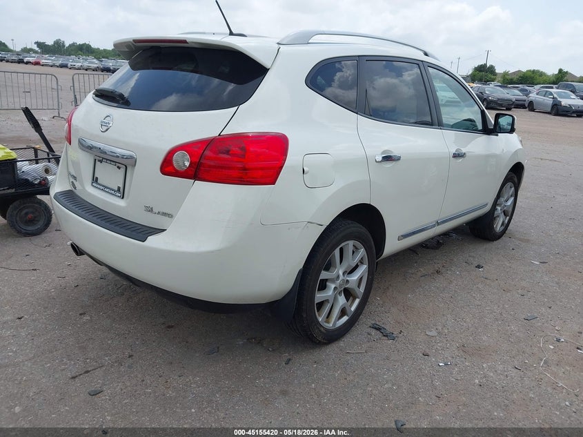 2013 Nissan Rogue VIN JN8AS5MV9DW656755 IAAI salvage auction — LEFT FRONT, Original (Texas), sold $1,300 on 2026-07-22 (photo 4)