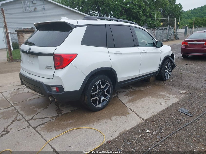 2022 Honda Passport VIN 5FNYF8H05NB030057 IAAI salvage auction — RIGHT FRONT, Salvage (Ohio), sold $9,750 on 2026-07-27 (photo 4)
