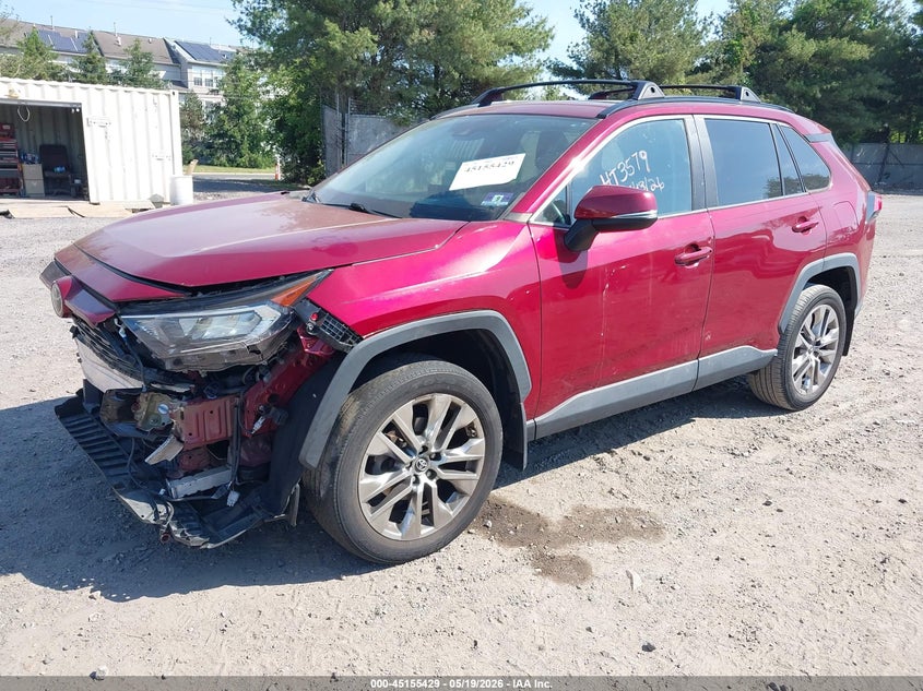 2019 Toyota Rav 4 VIN 2T3A1RFVXKC046055 IAAI salvage auction — FRONT END, Salvage (New Jersey), sold $7,100 on 2026-07-31 (photo 2)