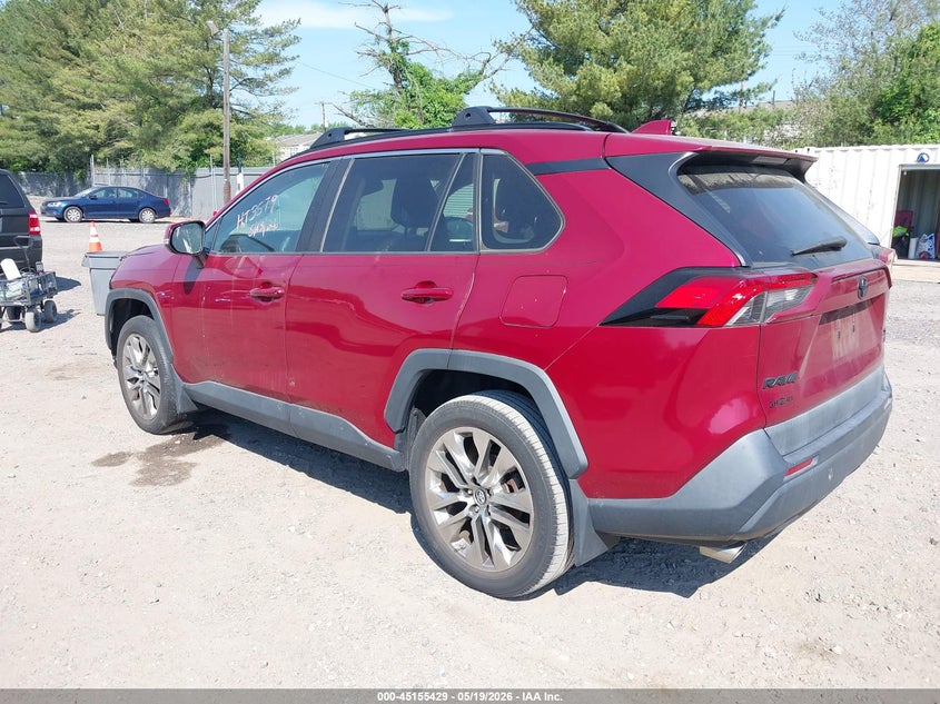 2019 Toyota Rav 4 VIN 2T3A1RFVXKC046055 IAAI salvage auction — FRONT END, Salvage (New Jersey), sold $7,100 on 2026-07-31 (photo 3)