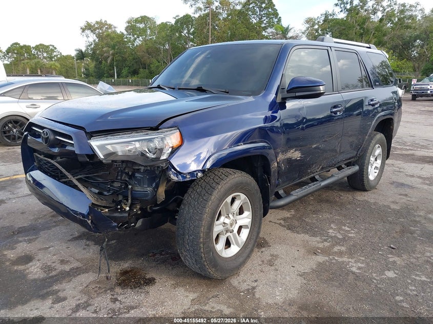 2021 Toyota 4runner VIN JTEEU5JR0M5251318 IAAI salvage auction — LEFT FRONT, Salvage Title, sold $9,050 on 2026-07-13 (photo 6)