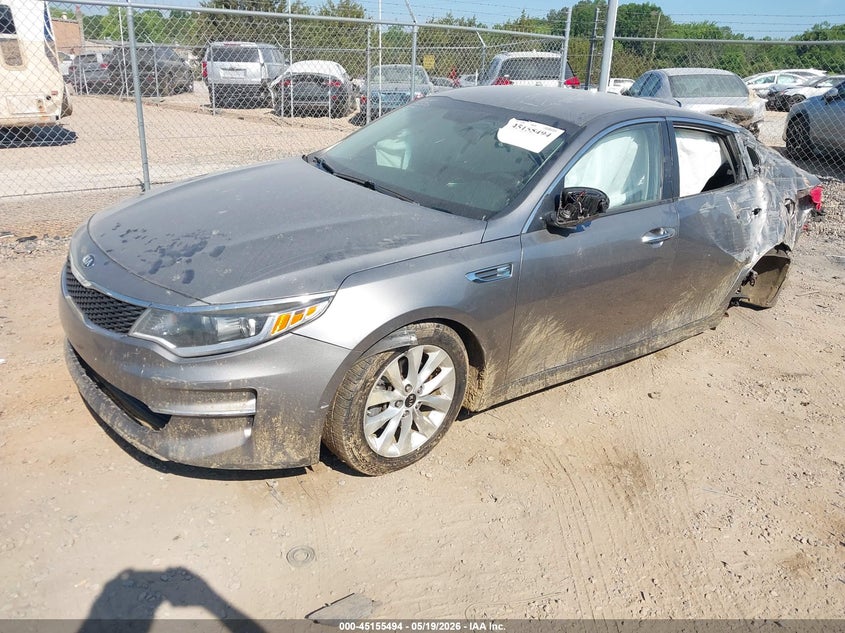 2018 Kia Optima VIN 5XXGT4L39JG262523 IAAI salvage auction — LEFT & RIGHT, Salvage (North Carolina), sold $975 on 2026-07-06 (photo 2)