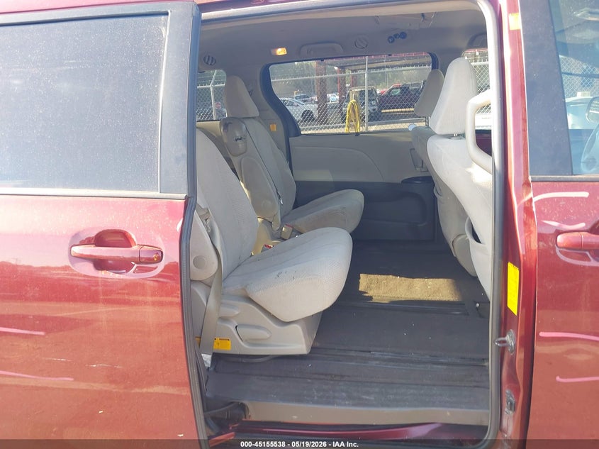 2012 Toyota Sienna VIN 5TDKK3DC3CS191441 IAAI salvage auction — LEFT FRONT, Salvage (North Carolina), sold $850 on 2026-07-09 (photo 8)