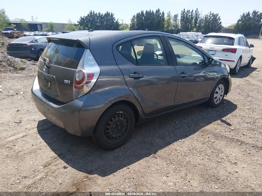 2013 Toyota Prius c VIN JTDKDTB36D1044235 IAAI salvage auction — FRONT END, Salvage (Idaho), sold $675 on 2026-07-07 (photo 4)