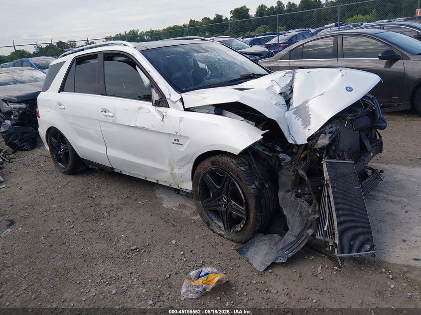 2014 Mercedes-benz M-klasse amg VIN 4JGDA7EB4EA347037 IAAI salvage auction — FRONT END, Salvage (Kentucky), sold $2,800 on 2026-08-06 (photo 1)