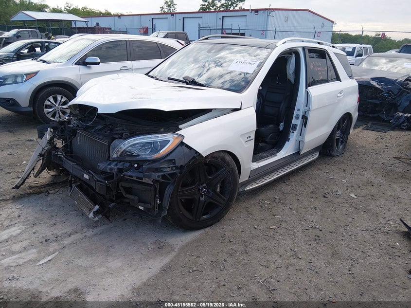 2014 Mercedes-benz M-klasse amg VIN 4JGDA7EB4EA347037 IAAI salvage auction — FRONT END, Salvage (Kentucky), sold $2,800 on 2026-08-06 (photo 2)