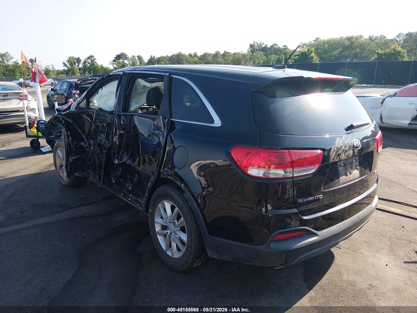 2017 Kia Sorento VIN 5XYPG4A36HG284508 IAAI salvage auction — LEFT & RIGHT, Salvage Non-Reb (South Carolina), sold $725 on 2026-07-15 (photo 3)