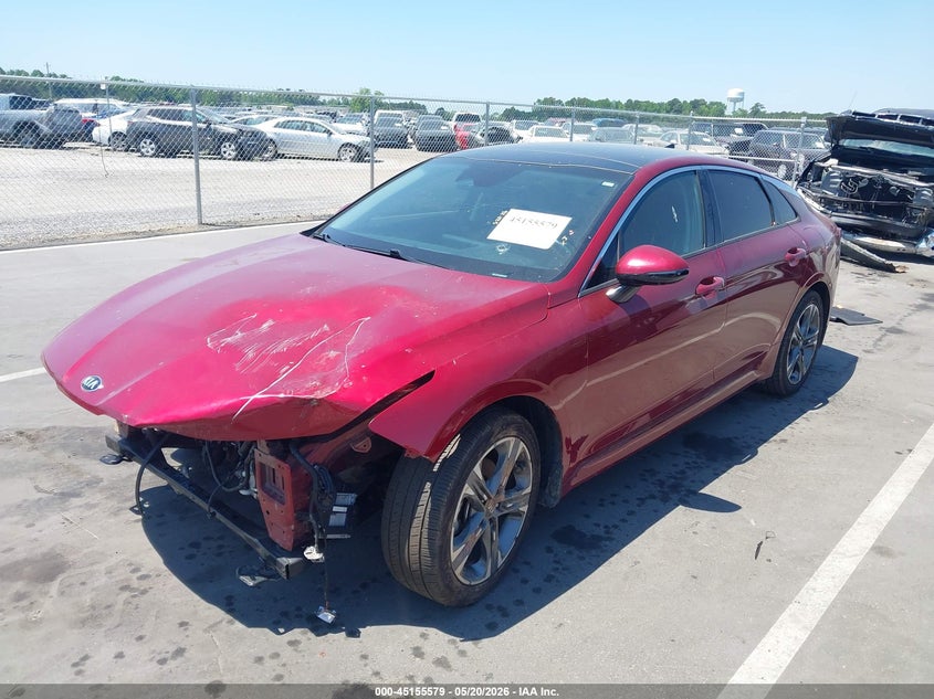 2021 Kia K5 VIN 5XXG34J20MG074732 IAAI salvage auction — FRONT END, Salvage (North Carolina), sold $3,175 on 2026-07-08 (photo 2)