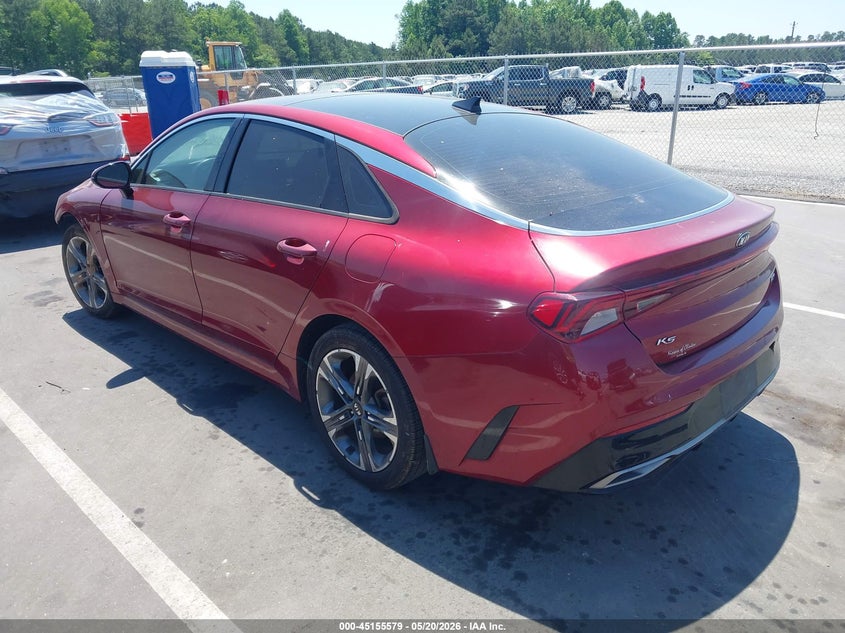 2021 Kia K5 VIN 5XXG34J20MG074732 IAAI salvage auction — FRONT END, Salvage (North Carolina), sold $3,175 on 2026-07-08 (photo 3)