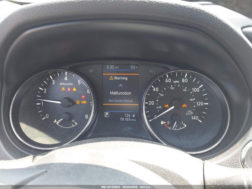 2020 Nissan Rogue VIN JN8AT2MT7LW015824 IAAI salvage auction — LEFT SIDE, Salvage (Texas), sold $2,500 on 2026-07-14 (photo 7)