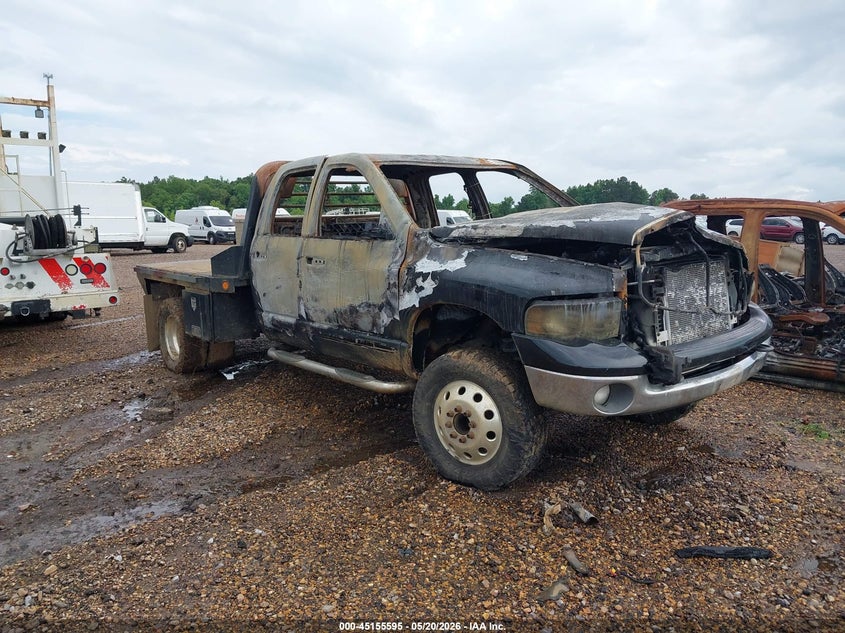 2005 Dodge Ram 3500 VIN 3D7MS48C75G843199 IAAI salvage auction — TOTAL BURN, Junking Certificate (Mississippi), sold $1,025 on 2026-07-08 (photo 2)