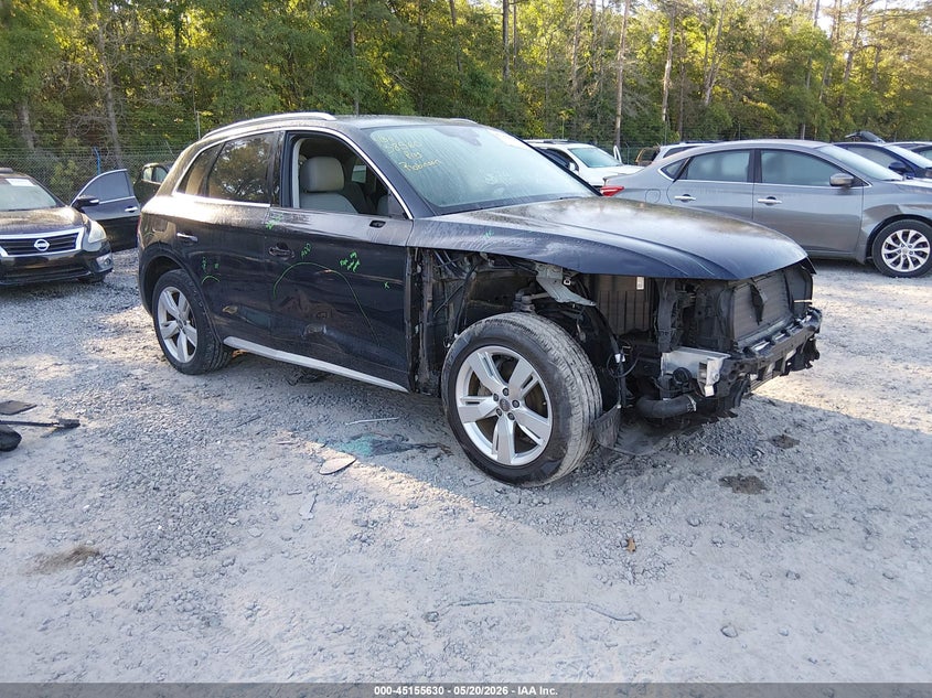 2019 Audi Q5 VIN WA1BNAFY3K2135858 IAAI salvage auction — FRONT END, Clear (South Carolina), sold $8,600 on 2026-07-21 (photo 1)