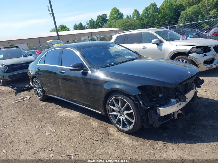 2019 Mercedes-benz S-klasse VIN WDDUG8GB4KA479187 IAAI salvage auction — FRONT END, Salvage (Virginia), sold $12,650 on 2026-07-27 (photo 1)
