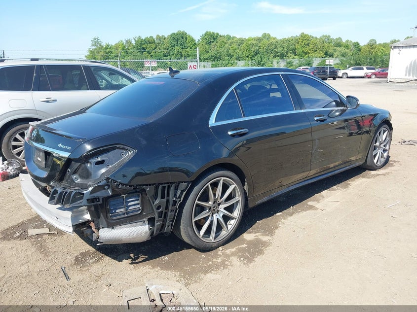 2019 Mercedes-benz S-klasse VIN WDDUG8GB4KA479187 IAAI salvage auction — FRONT END, Salvage (Virginia), sold $12,650 on 2026-07-27 (photo 4)