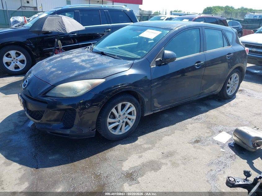 2012 Mazda 3 VIN JM1BL1M8XC1682437 IAAI salvage auction — SIDE, Salvage - Greater Than 75% (Maryland), sold $475 on 2026-07-18 (photo 2)