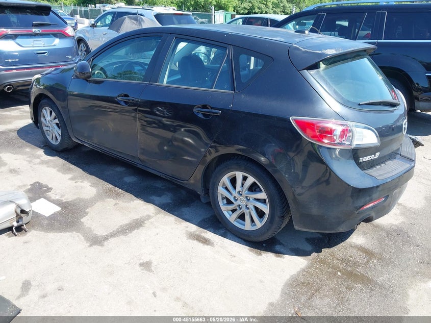 2012 Mazda 3 VIN JM1BL1M8XC1682437 IAAI salvage auction — SIDE, Salvage - Greater Than 75% (Maryland), sold $475 on 2026-07-18 (photo 3)