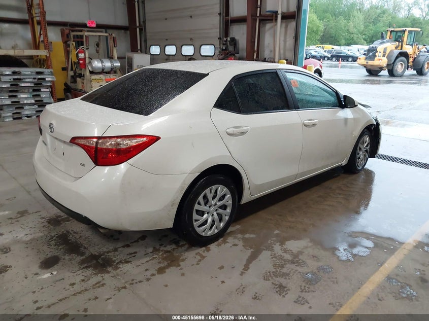 2018 Toyota Corolla VIN 5YFBURHE9JP836978 IAAI salvage auction — FRONT END, Clear (Michigan), sold $4,900 on 2026-07-13 (photo 4)