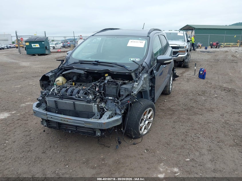 2018 Ford Ecosport VIN MAJ6P1UL1JC228000 IAAI salvage auction — FRONT END, Salvage (Pennsylvania), sold $1,150 on 2026-07-07 (photo 2)