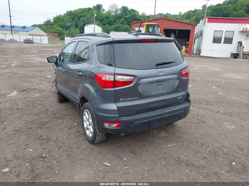 2018 Ford Ecosport VIN MAJ6P1UL1JC228000 IAAI salvage auction — FRONT END, Salvage (Pennsylvania), sold $1,150 on 2026-07-07 (photo 3)