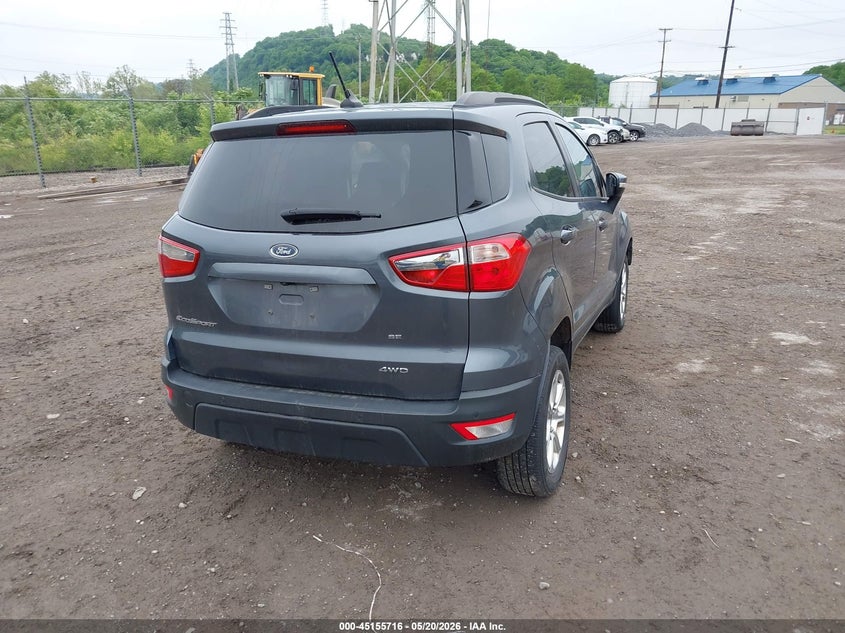 2018 Ford Ecosport VIN MAJ6P1UL1JC228000 IAAI salvage auction — FRONT END, Salvage (Pennsylvania), sold $1,150 on 2026-07-07 (photo 4)