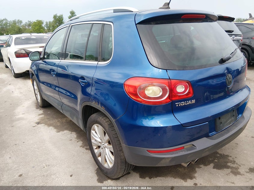 2009 Volkswagen Tiguan VIN WVGAV75N39W003662 IAAI salvage auction — HAIL, Salvage (Ohio), sold $675 on 2026-07-28 (photo 3)