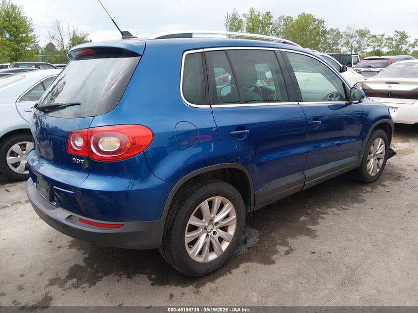 2009 Volkswagen Tiguan VIN WVGAV75N39W003662 IAAI salvage auction — HAIL, Salvage (Ohio), sold $675 on 2026-07-28 (photo 4)