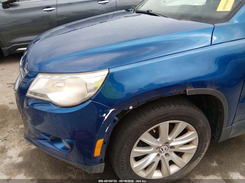 2009 Volkswagen Tiguan VIN WVGAV75N39W003662 IAAI salvage auction — HAIL, Salvage (Ohio), sold $675 on 2026-07-28 (photo 6)