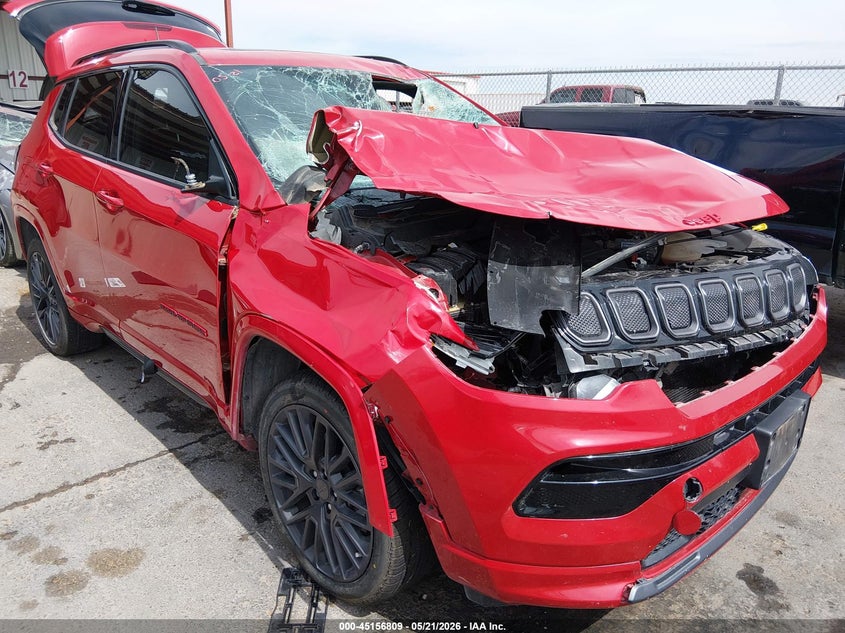 2022 Jeep Compass VIN 3C4NJDCB8NT206457 IAAI salvage auction — FRONT END, Salvage (Texas), sold $2,550 on 2026-07-22 (photo 6)