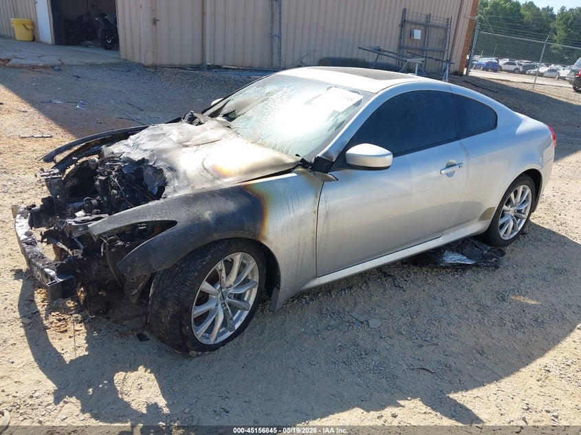 2012 Infiniti G VIN JN1CV6EL7CM472202 IAAI salvage auction — ENGINE BURN, Salvage (North Carolina), sold $250 on 2026-07-13 (photo 2)