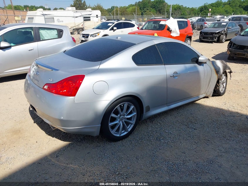 2012 Infiniti G VIN JN1CV6EL7CM472202 IAAI salvage auction — ENGINE BURN, Salvage (North Carolina), sold $250 on 2026-07-13 (photo 4)