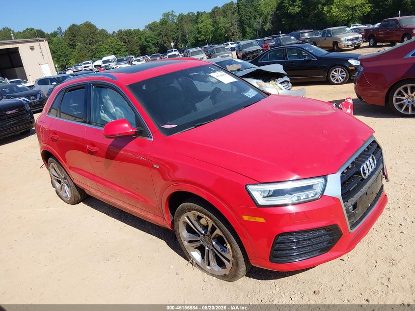 2018 Audi Q3 VIN WA1JCCFS5JR018555 IAAI salvage auction — LEFT FRONT, Salvage (North Carolina), sold $2,050 on 2026-07-27 (photo 1)