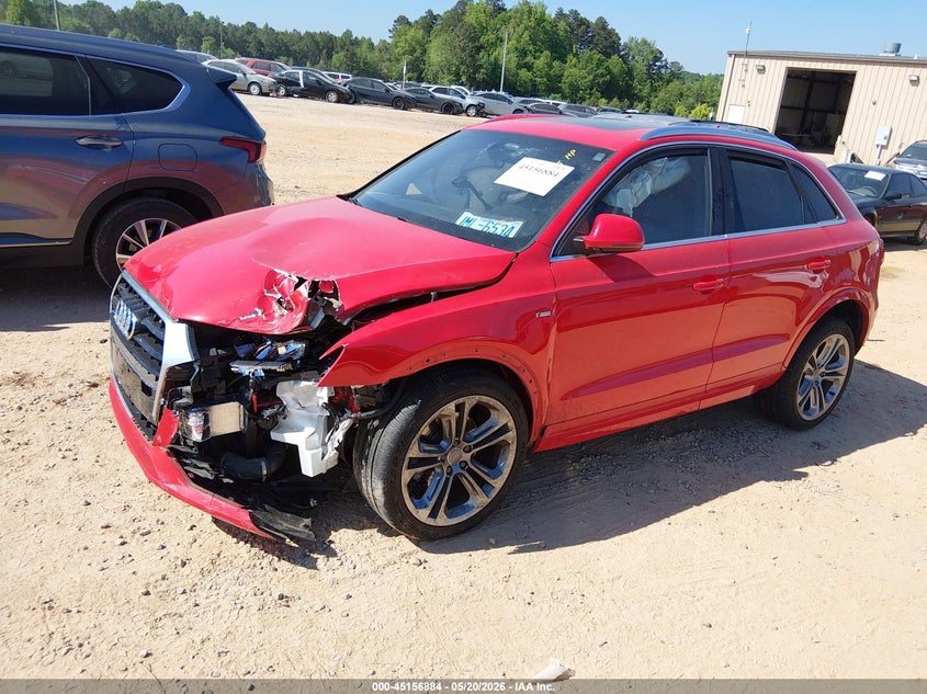 2018 Audi Q3 VIN WA1JCCFS5JR018555 IAAI salvage auction — LEFT FRONT, Salvage (North Carolina), sold $2,050 on 2026-07-27 (photo 2)