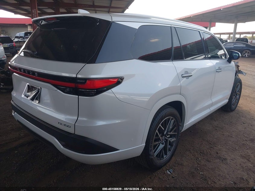 2026 Lexus Tx VIN 5TDAAAA61TS020494 IAAI salvage auction — FRONT END, Salvage (Arizona), sold $33,575 on 2026-07-27 (photo 4)