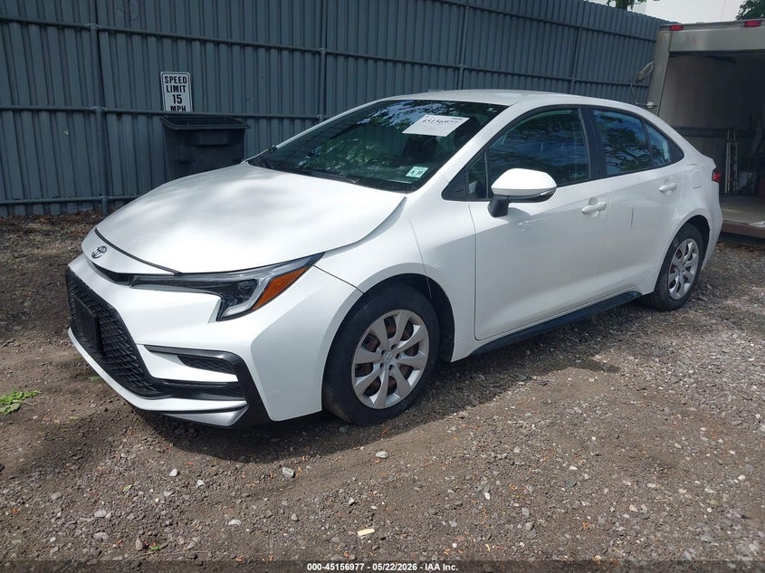 2025 Toyota Corolla VIN 5YFS4MCE7SP247004 IAAI salvage auction — FRONT & REAR, Salvage (New Jersey), sold $8,500 on 2026-07-29 (photo 2)