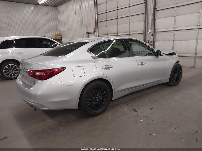 2019 Infiniti Q50 VIN JN1EV7AR8KM554978 IAAI salvage auction — FRONT END, Salvage (Minnesota), sold $2,300 on 2026-07-28 (photo 4)