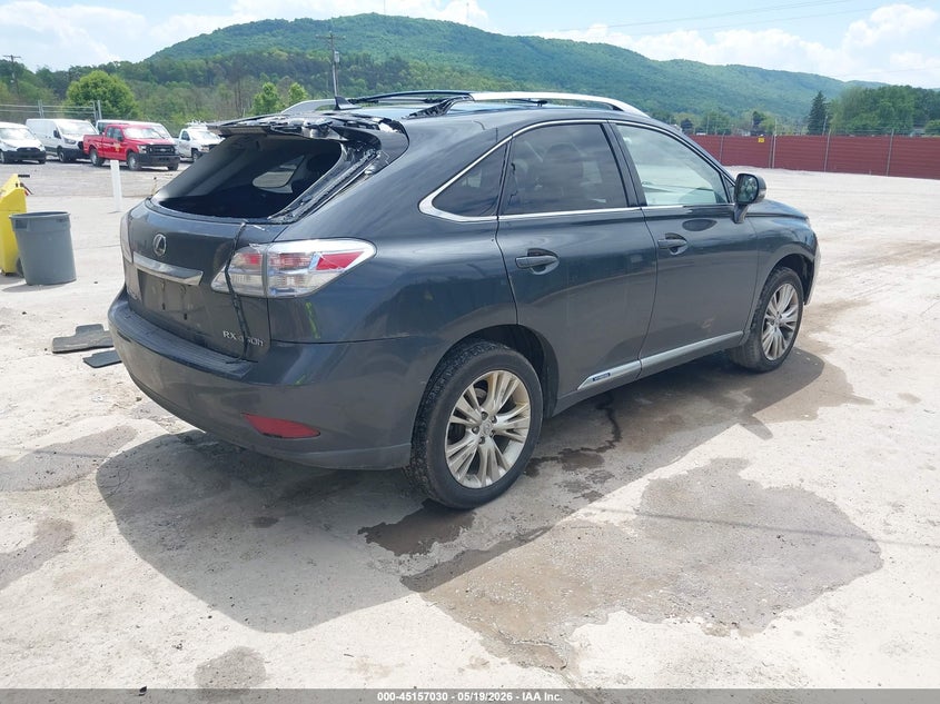 2010 Lexus Rx 450h VIN JTJBC1BAXA2018231 IAAI salvage auction — REAR END, Salvage (Pennsylvania), sold $1,500 on 2026-07-22 (photo 4)