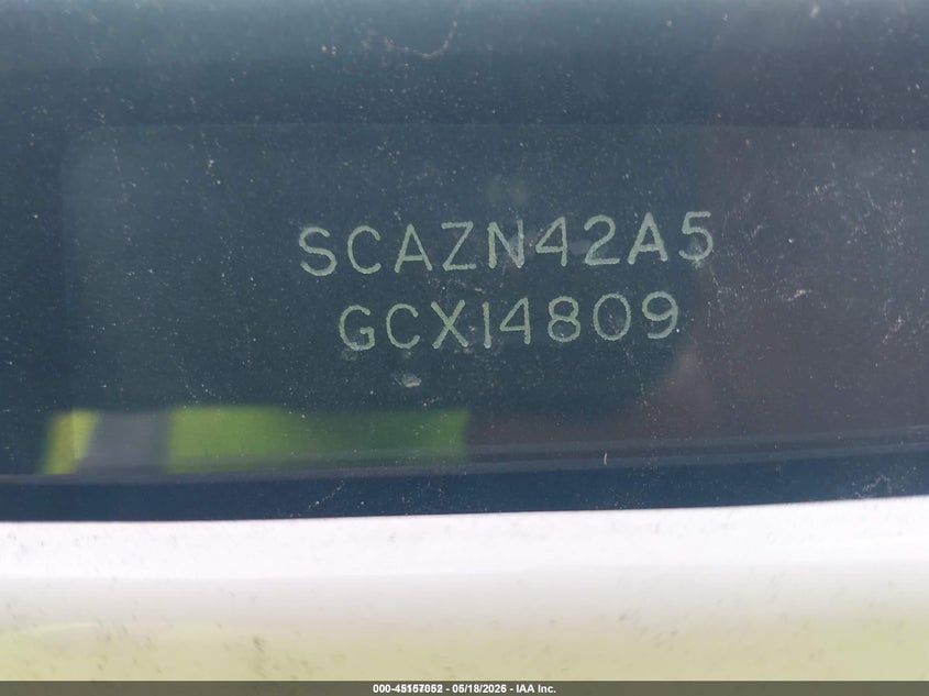 1986 Rolls-royce Silver spur VIN SCAZN42A5GCX14809 IAAI salvage auction — LEFT FRONT, Salvage (Idaho), sold $675 on 2026-07-08 (photo 9)