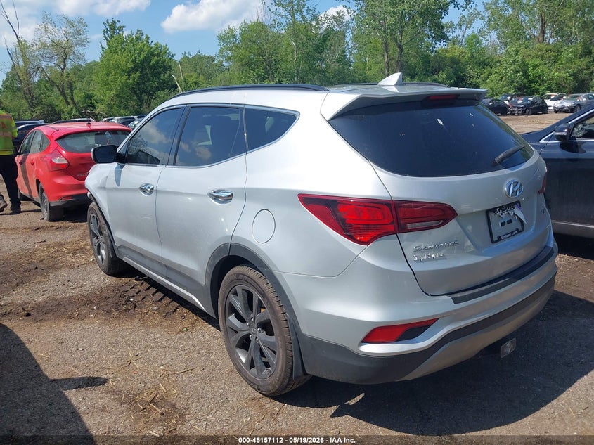 2017 Hyundai Santa fe VIN 5XYZWDLA2HG444486 IAAI salvage auction — LEFT FRONT, Salvage (Ohio), sold $1,700 on 2026-07-28 (photo 3)