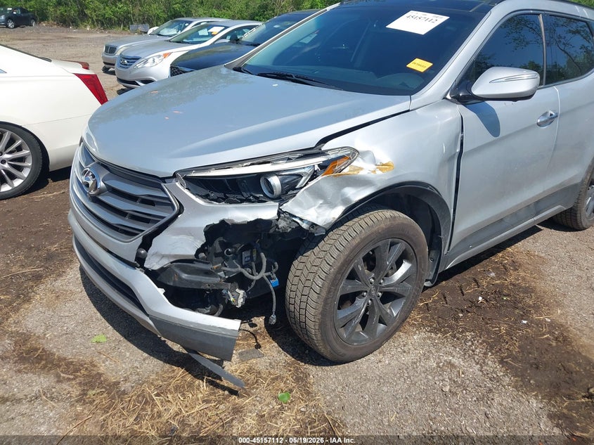 2017 Hyundai Santa fe VIN 5XYZWDLA2HG444486 IAAI salvage auction — LEFT FRONT, Salvage (Ohio), sold $1,700 on 2026-07-28 (photo 6)