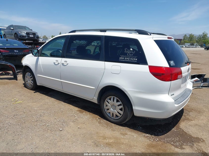 2005 Toyota Sienna VIN 5TDZA23C45S318147 IAAI salvage auction — FRONT END, Salvage (California), sold $25 on 2026-07-29 (photo 3)