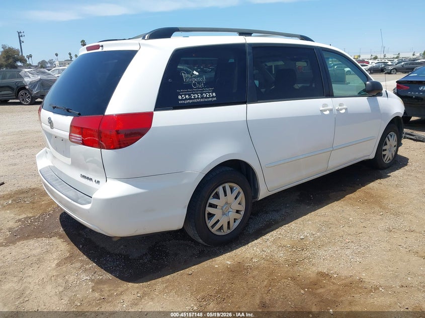 2005 Toyota Sienna VIN 5TDZA23C45S318147 IAAI salvage auction — FRONT END, Salvage (California), sold $25 on 2026-07-29 (photo 4)