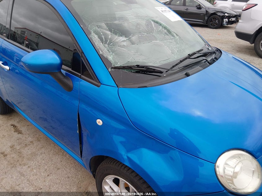 2015 Fiat 500 VIN 3C3CFFAR2FT570707 IAAI salvage auction — LEFT FRONT, Salvage (Kansas), sold $1,050 on 2026-08-07 (photo 6)