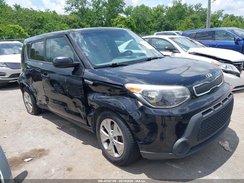 2016 Kia Soul VIN KNDJN2A27G7281037 IAAI salvage auction — REAR END, Salvage (Louisiana), sold $700 on 2026-07-07 (photo 1)