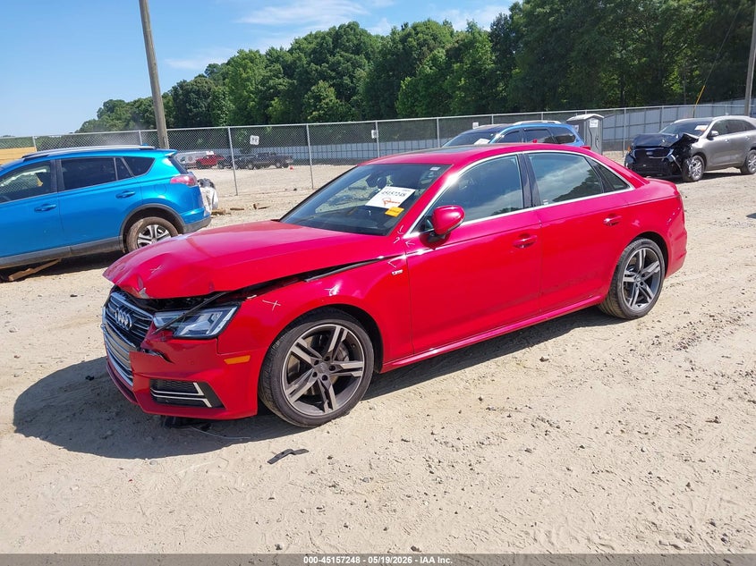 2017 Audi A4 VIN WAUPNAF40HN068603 IAAI salvage auction — FRONT END, Salvage (Georgia), sold $4,075 on 2026-07-09 (photo 2)
