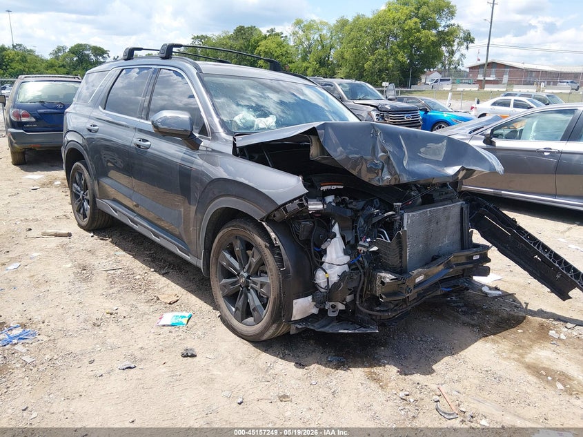 2025 Hyundai Palisade VIN KM8R3DGE8SU945227 IAAI salvage auction — FRONT END, Salvage (Tennessee), sold $7,700 on 2026-07-09 (photo 1)