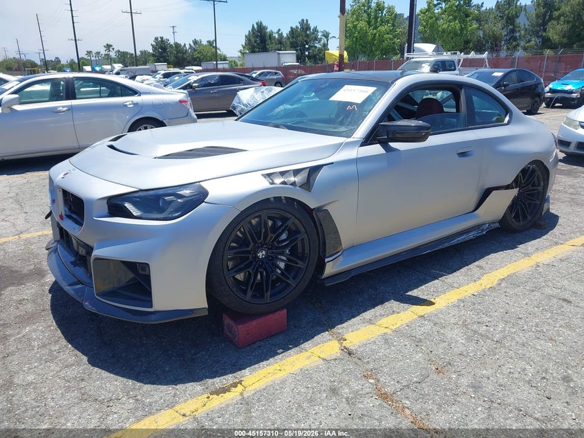 2024 BMW M2 VIN 3MF13DM05R8D89408 IAAI salvage auction — FRONT & REAR, Salvage (California), sold $31,000 on 2026-07-13 (photo 2)